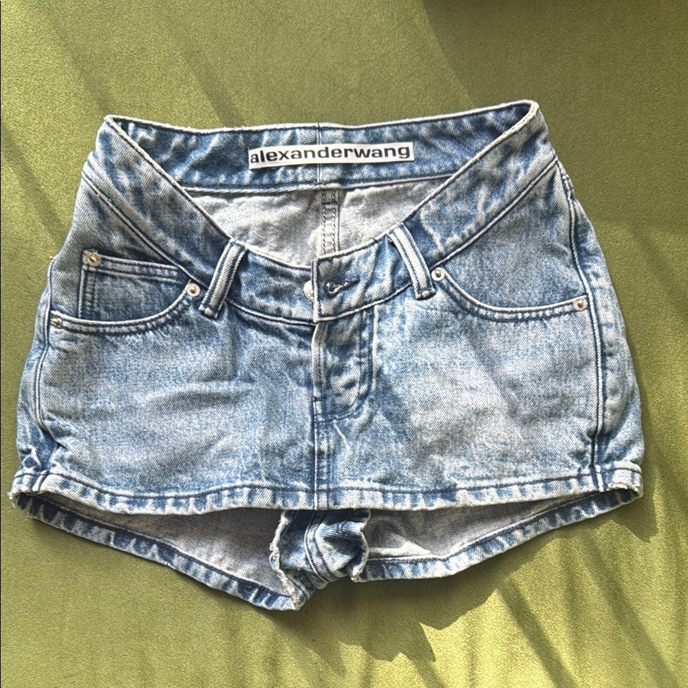 Alexander Wang Denim Blue Jean Skort